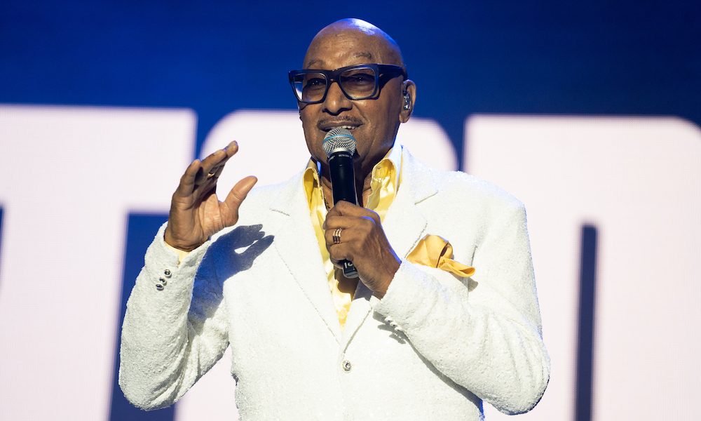 ‘Duke’ Fakir performs with the Four Tops at Rewind South 2019 in August 2019 in Henley-on-Thames, England. Photo: Lorne Thomson/Redferns