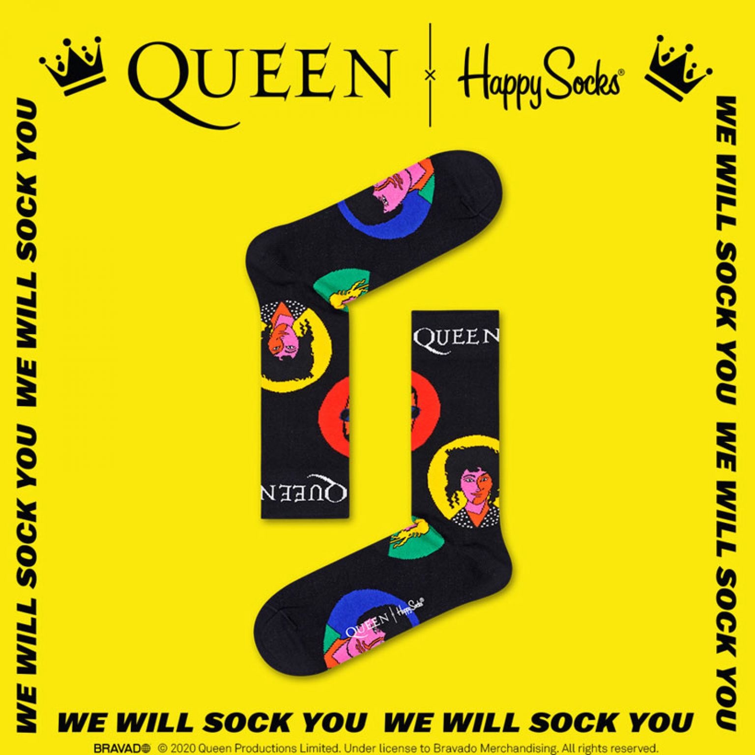 Queen Socks Queen Will Sock You With New Happy Socks Footwear Collection