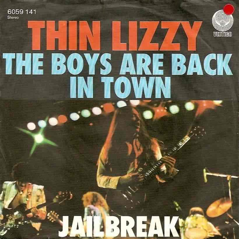 Thin Lizzy 'The Boys Are Back In Town' artwork - Courtesy: UMG