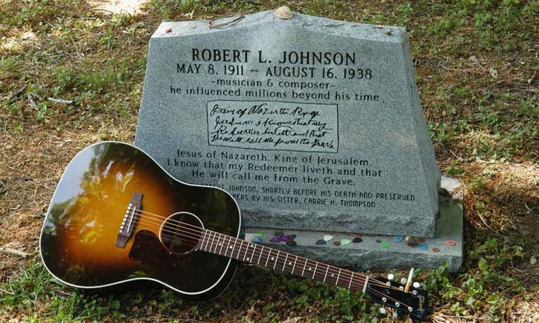 One of Robert Johnson's Gravestones