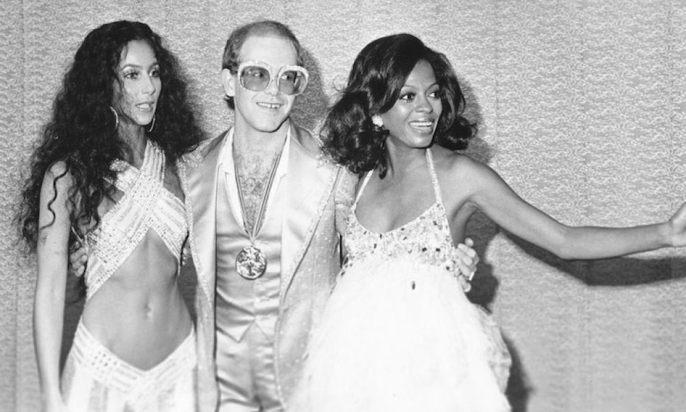 Cher Elton John and Diana Ross -GettyImages-74277475