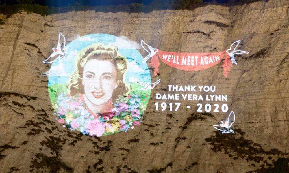 Dame Vera Lynn White Cliffs tribute