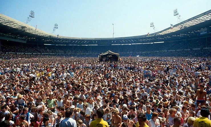 Crowd at Live Aid