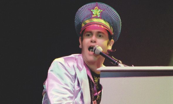 Elton John on the Breaking Hearts Tour in St. Paul, Minnesota in 1984. Photo: Jim Steinfeldt/Michael Ochs Archives/Getty Images