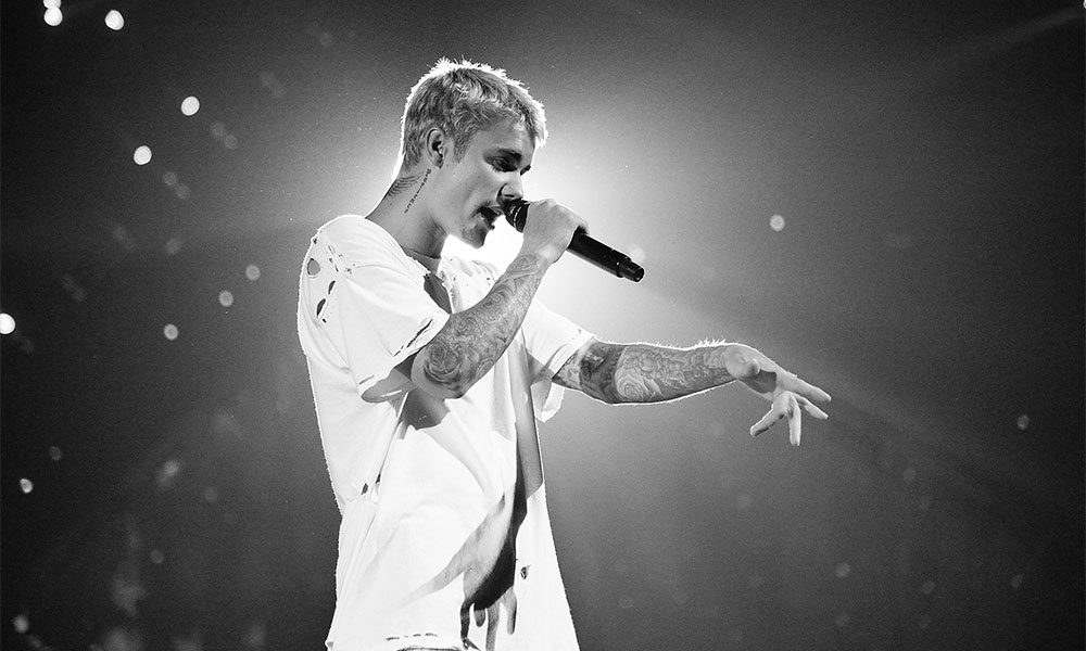 Justin Bieber photo by Kevin Mazur and Getty Images