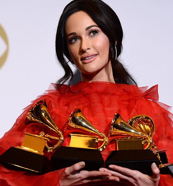 Kacey Musgraves Holding Grammys