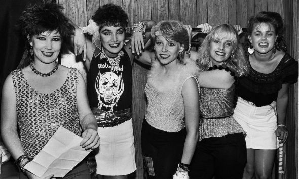 The-Go-Gos---Charlotte-Caffey---1981-Rockford-Illinois-Stones-tour-backstage-by-PAUL-NATKIN