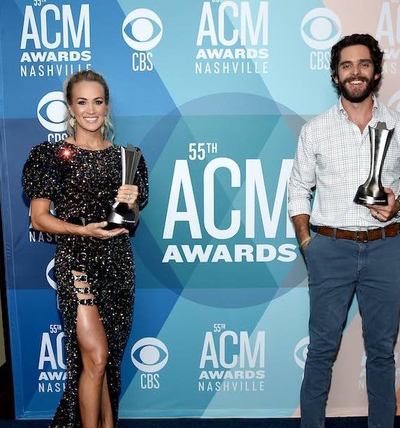 Carrie Underwood Thomas Rhett ACM Awards GettyImages 1272915181