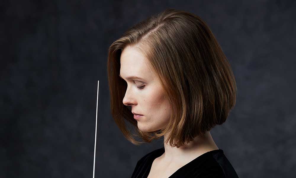 Photo of conductor Mirga Grazinyte-Tyla