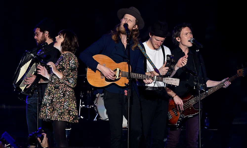 The Lumineers photo by Kevin Winter and Getty Images for KROQ