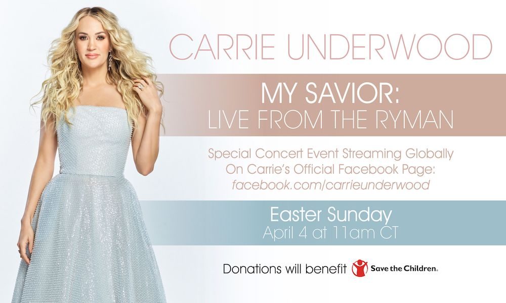 Carrie Underwood Ryman livestream banner