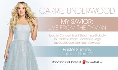 Carrie Underwood Ryman livestream banner