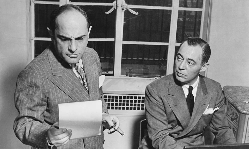 Richard Rodgers and Lorenz Hart, composers of My Funny Valentine
