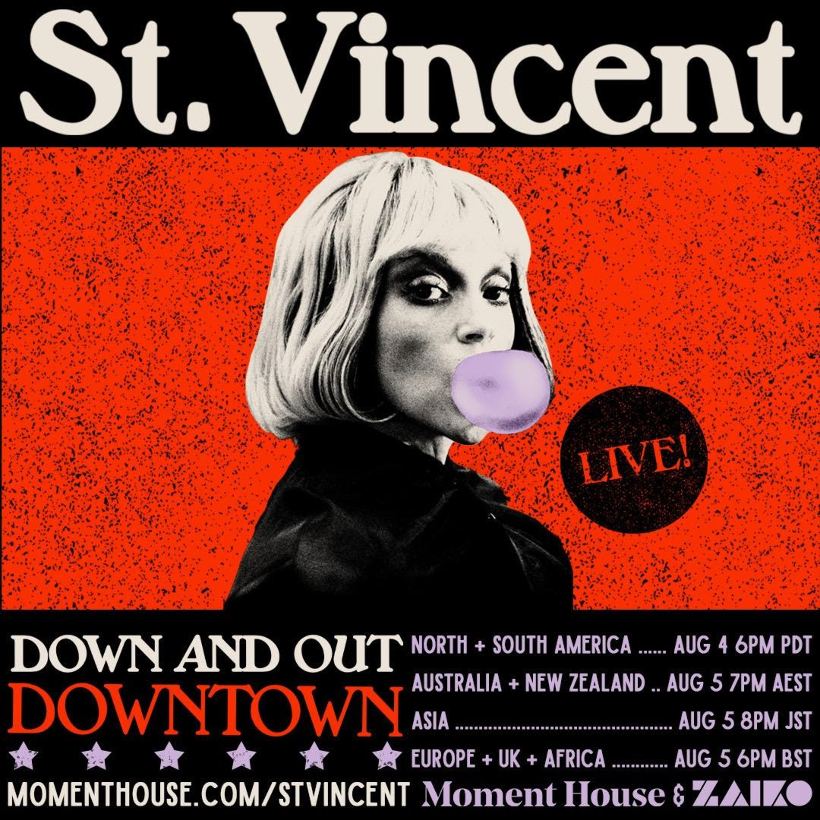 St. Vincent Announces ‘Down And Out Downtown’ Livestream Concert