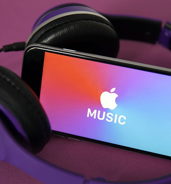 Apple Music logo on iphone