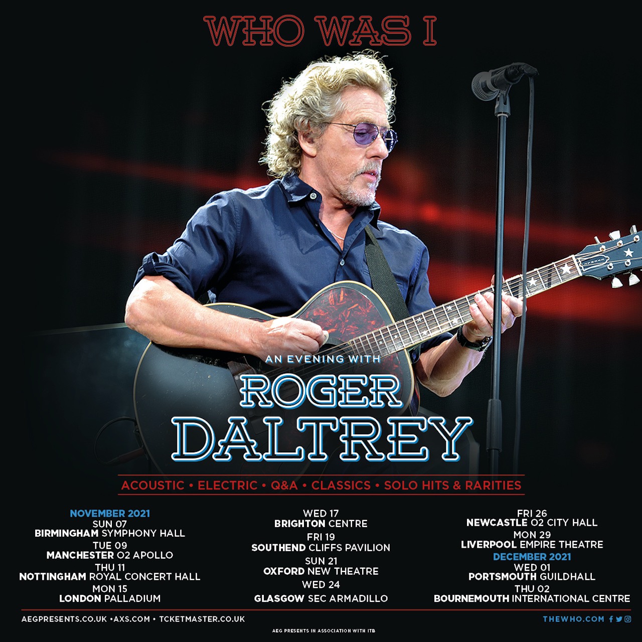 Roger Daltrey To Dig Deep Into Catalog For ‘Who Was I?’ UK Tour