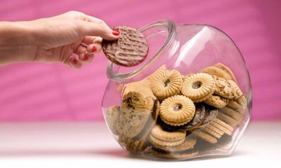 Chocolate biscuits photo