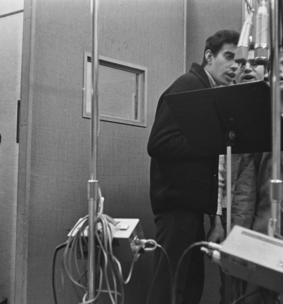 Jay Black (far left) records with Jay & the Americans, circa 1965. Photo: Don Paulsen/Michael Ochs Archives/Getty Images