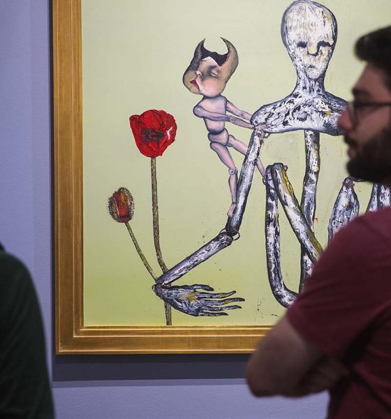 Painting used for Nirvana's Insecticide at art fair