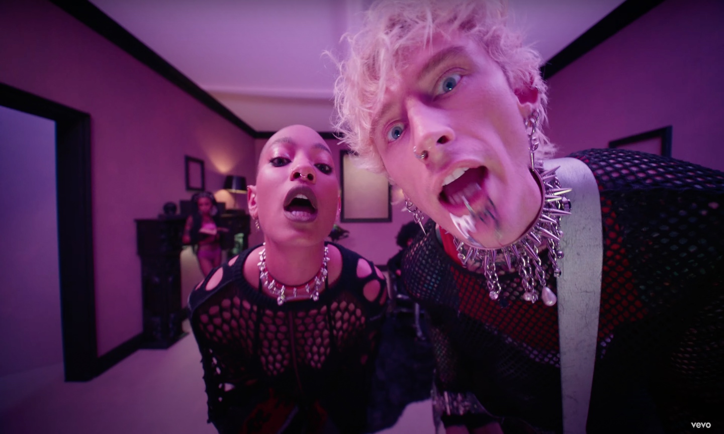Machine Gun Kelly, Willow, and Travis Barker Star In MGKs Emo Girl Video