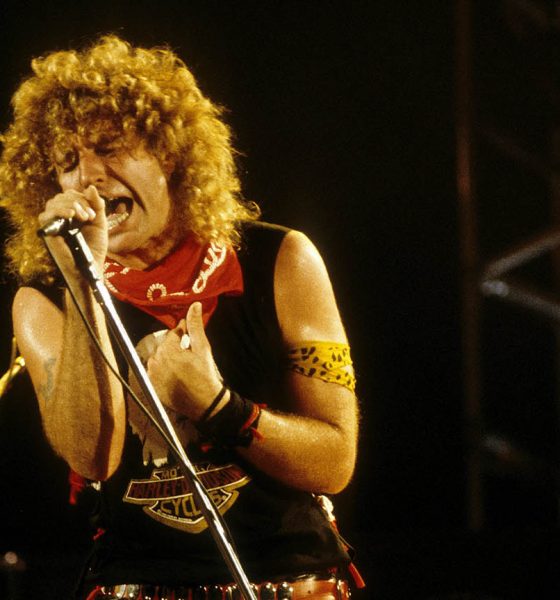 Sammy Hagar, performing a song in the 1980s