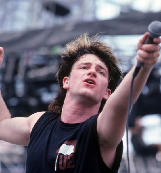 U2, one of the most prominent The Big Music bands, plays live at The US Festival In San Bernardino, CA, 1983