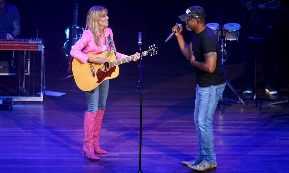 Sheryl Crow and Darius Rucker perform at 'Darius & Friends.' Photo: Jason Kempin/Getty Images for Essential Broadcast Media