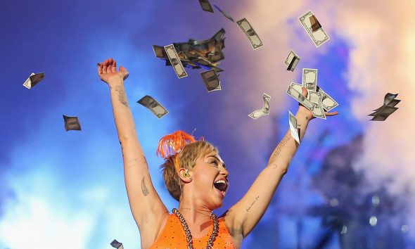 Songs about money header image, Miley Cyrus