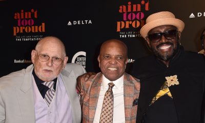 Shelly Berger, Berry Gordy and Otis Williams at the opening night of 'Ain't Too Proud' at the Ahmanson Theater, Los Angeles, in 2018. Photo: Alberto E. Rodriguez/Getty Images
