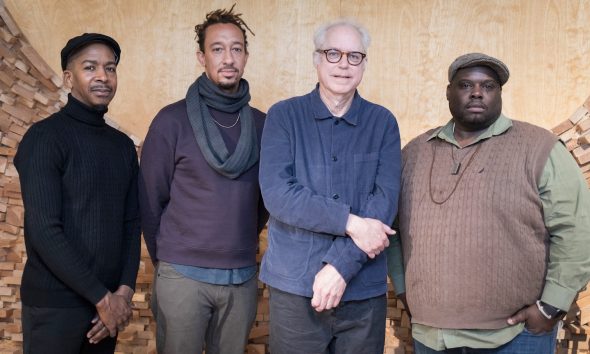 Bill Frisell, Gerald Clayton, Johnathan Blake, and Greg Tardy - Photo: Monica Jane Frisell (Courtesy of Blue Note Records)