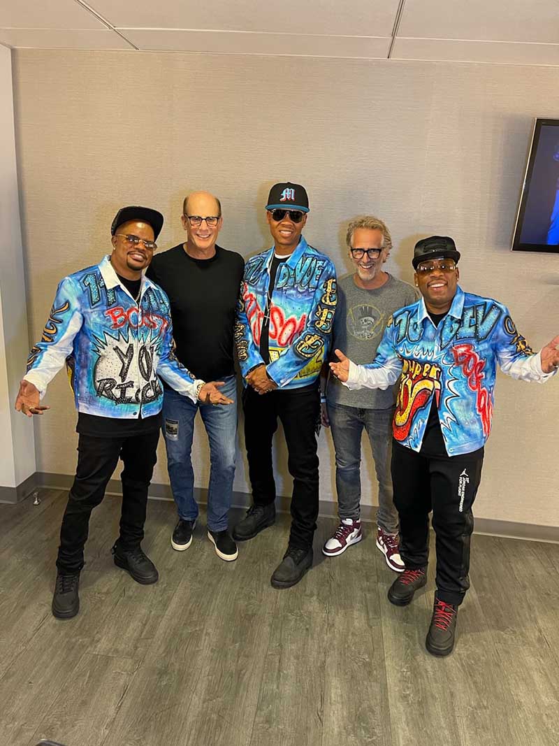 The members of Bell Biv DeVoe, Bruce Resnikoff, and Eric Baker