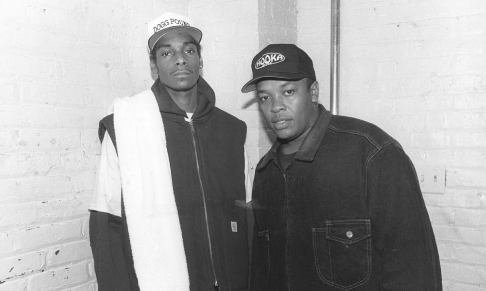 Snoop Dogg and Dr. Dre, team behind the 1992 song "Nothing But a G Thang"