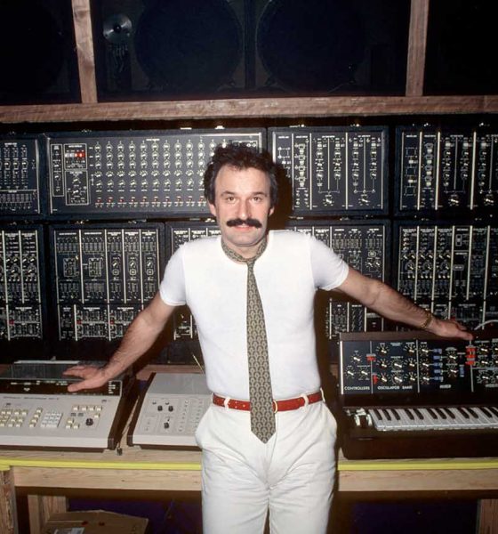 Giorgio Moroder in the studio