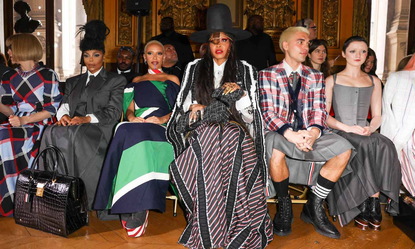 Janet Jackson And Erykah Badu Attend Thom Browne’s Paris Fashion Week Show