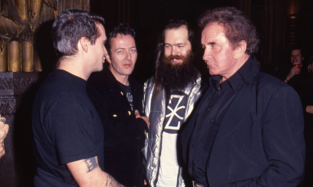 Henry Rollins, Joe Strummer, Rick Rubin, and Johnny Cash- Photo: SGranitz/WireImage