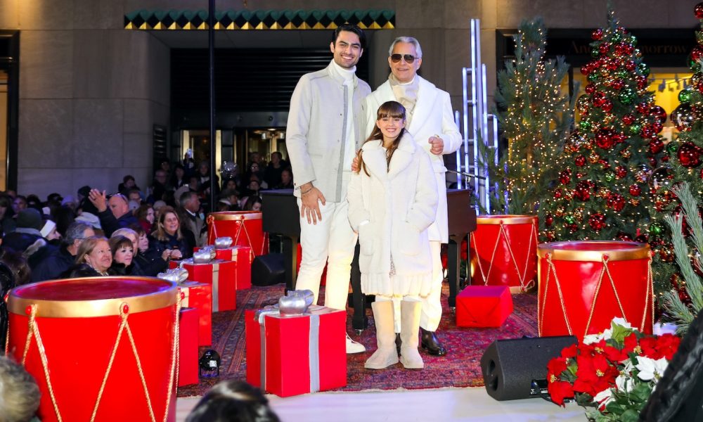 Andrea, Matteo, and Virginia Bocelli - Photo: Jose Perez/Bauer-Griffin/GC Images