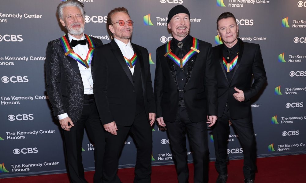 U2 at the 45th Kennedy Center Honors. Photo: Paul Morigi/Getty Images