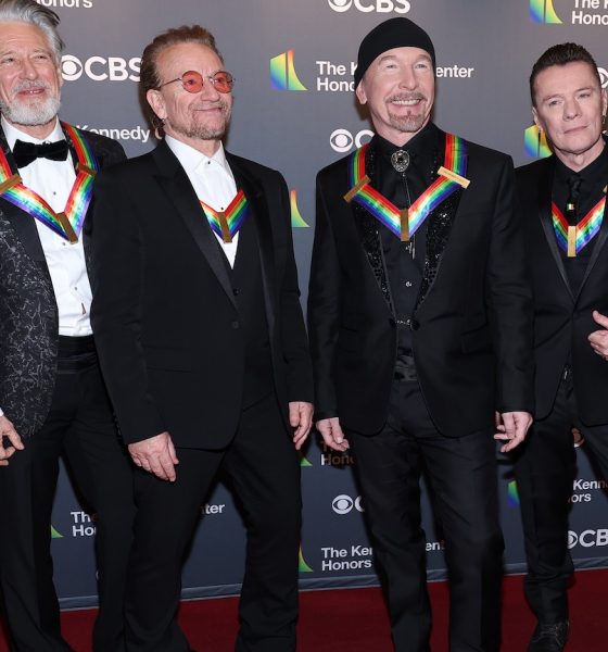U2 at the 45th Kennedy Center Honors. Photo: Paul Morigi/Getty Images