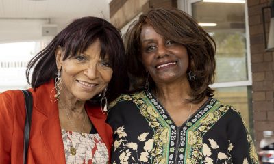 Bertha Barbee-McNeal and Caldin Gill-Arbor (Cal Street) of the Velvelettes. Photo: Monica Morgan/Getty Images