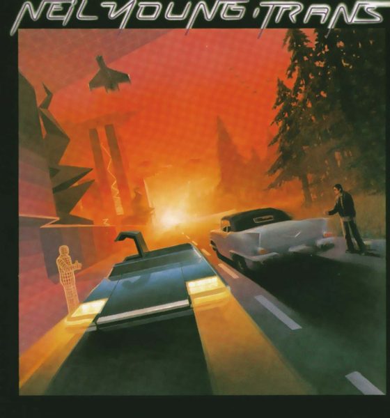 Classic rocker Neil Young's album cover to Trans