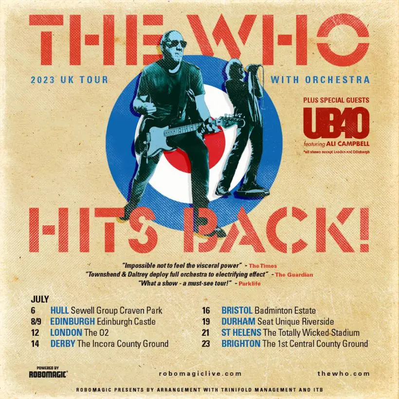 the who tour running times