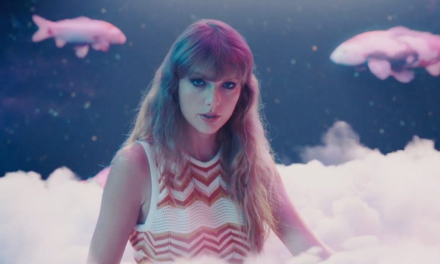 Taylor Swift Dives Into Purple In 'Lavender Haze' Video