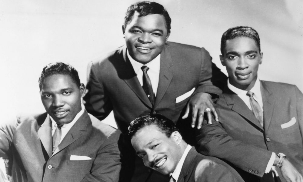 The Drifters in 1961, with Charlie Thomas, Dock Green, Rudy Lewis and (front) Tommy Evans. Photo: Gilles Petard/Redferns