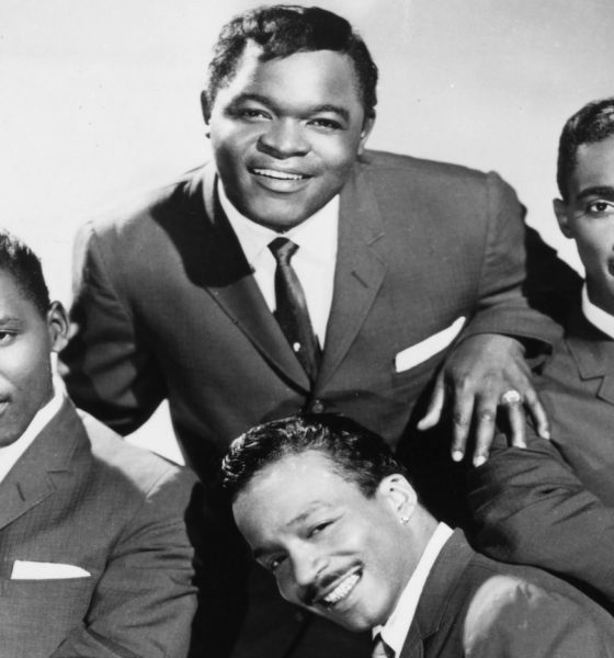 The Drifters in 1961, with Charlie Thomas, Dock Green, Rudy Lewis and (front) Tommy Evans. Photo: Gilles Petard/Redferns