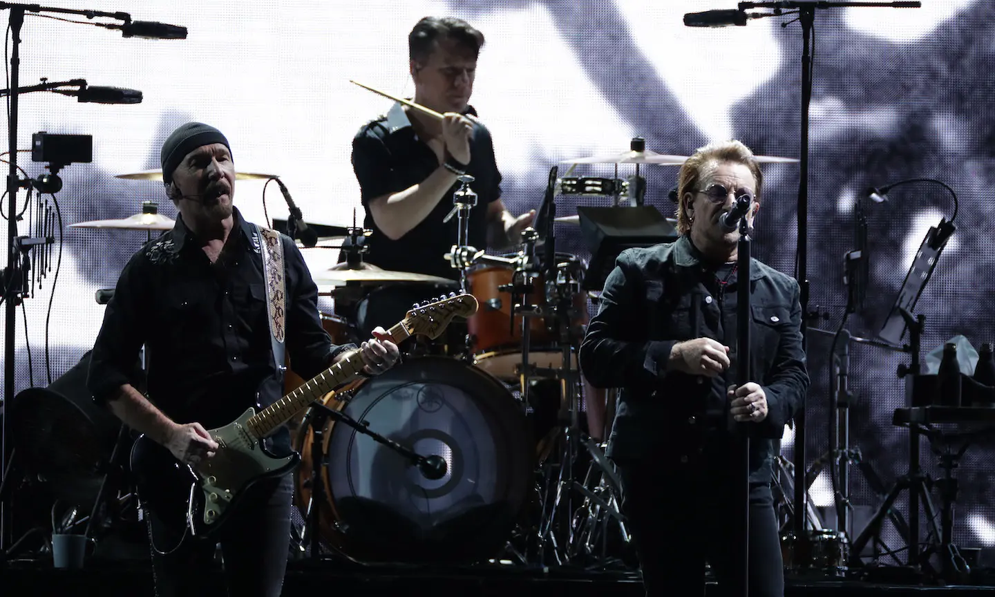 U2’s The Edge And Bono Take The Stage With Ukrainian Band Antytila