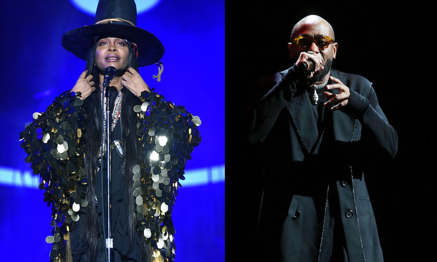 New York, NY, USA. 8th July, 2023. Black Thought and Yasiin Bey pictured  during the ÔUnfollow MeÕ Tour with Erykah Badu and Yasiin Bey come to  Madison Garden with featured guest Black