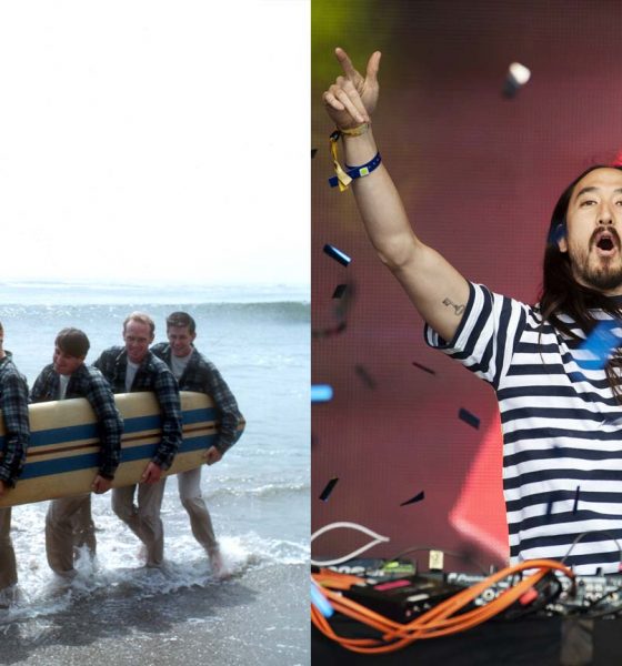 The Beach Boys - Photo: Michael Ochs Archives/Getty Images, Steve Aoki - Photo: Ross Gilmore/Redferns Getty Images
