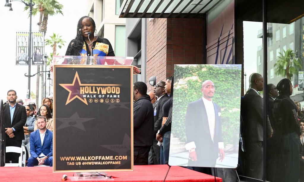 Tupac Receives Star On The Hollywood Walk Of Fame