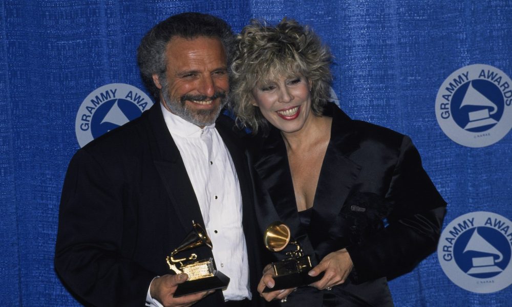 Barry Mann and Cynthia Weil at the 1988 Grammys, where their song 'Somewhere Out There' won two awards. Photo: Rick Maiman/Sygma via Getty Images