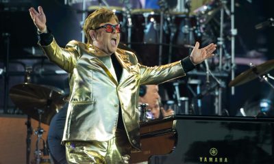 Elton John at Glastonbury Festival on June 25, 2023. Photo: Joseph Okpako/WireImage